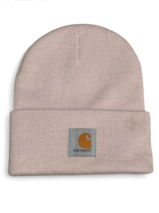 Carhartt Accessories - Carhartt Soft Pink Cuffed Knit Beanie